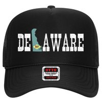 Delaware State And Delaware Flag With Pride For Delaware Hat