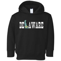 Delaware State And Delaware Flag With Pride For Delaware Toddler Hoodie