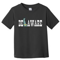 Delaware State And Delaware Flag With Pride For Delaware Toddler T-Shirt
