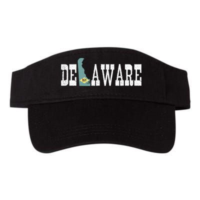 Delaware State And Delaware Flag With Pride For Delaware Visor