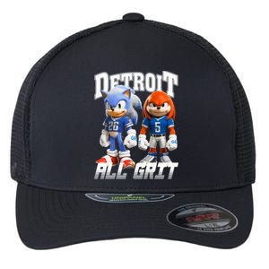 Detroit Sonic And Knuckles All Grit Football Flexfit Unipanel Trucker Cap