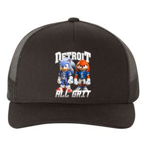 Detroit Sonic And Knuckles All Grit Football Yupoong Adult 5-Panel Trucker Hat