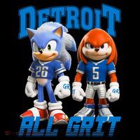 Detroit Sonic And Knuckles All Grit Football Coffee Mug