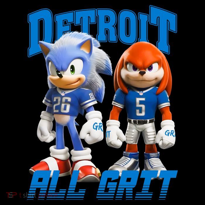 Detroit Sonic And Knuckles All Grit Football Coffee Mug