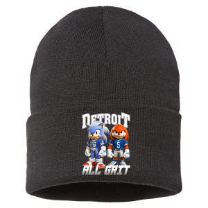 Detroit Sonic And Knuckles All Grit Football Sustainable Knit Beanie