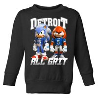 Detroit Sonic And Knuckles All Grit Football Toddler Sweatshirt