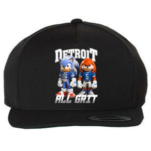 Detroit Sonic And Knuckles All Grit Football Wool Snapback Cap