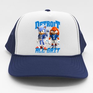 Detroit Sonic And Knuckles All Grit Football Trucker Hat