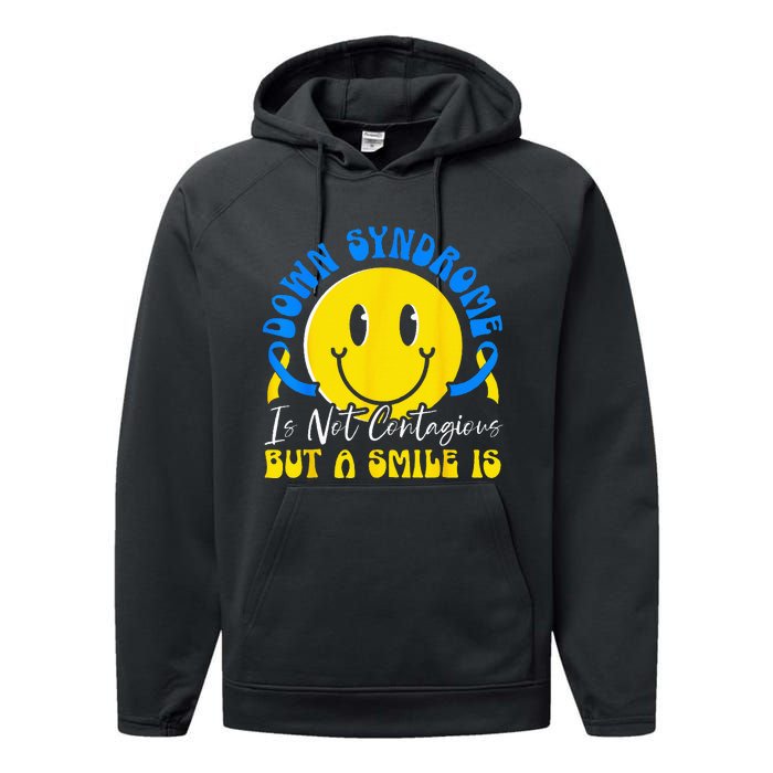 Down Syndrome Awareness Extra Chromosome Trisonomy 21 Performance Fleece Hoodie