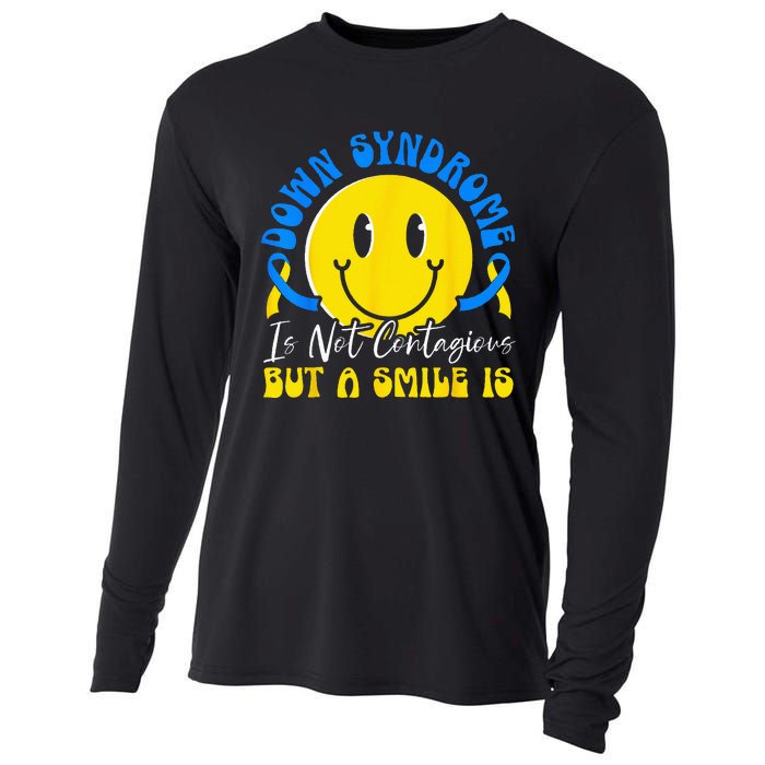 Down Syndrome Awareness Extra Chromosome Trisonomy 21 Cooling Performance Long Sleeve Crew