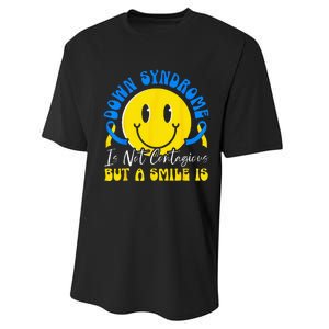 Down Syndrome Awareness Extra Chromosome Trisonomy 21 Performance Sprint T-Shirt