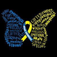 Down Syndrome Awareness Month Butterfly Word Cloud 16 in Basic Backpack
