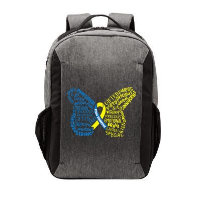 Down Syndrome Awareness Month Butterfly Word Cloud Vector Backpack
