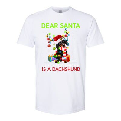 Dear Santa All I Want For Christmas Is A Dachshund Christmas Gift Softstyle CVC T-Shirt