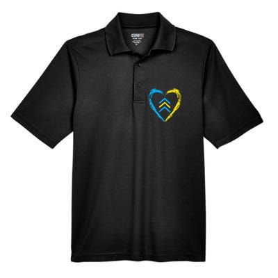 Down Syndrome Awareness Arrows Trisomy 21 T21 Men's Origin Performance Pique Polo