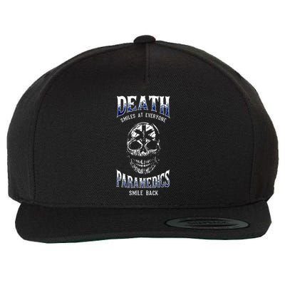 Death Smiles At Everyone Paramedics Smile Back Wool Snapback Cap