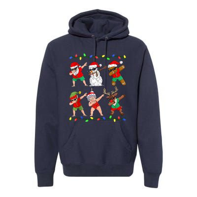 Dabbing Santa And Friends Christmas In July Xmas Premium Hoodie