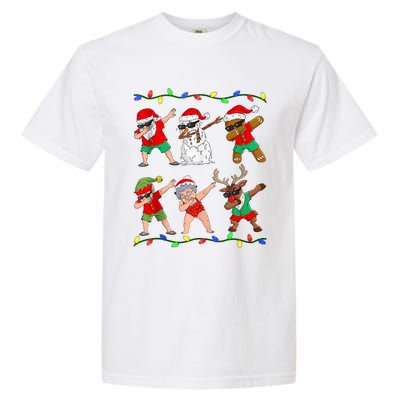 Dabbing Santa And Friends Christmas In July Xmas Garment-Dyed Heavyweight T-Shirt