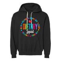 Dietary SQUAD Appreciation Week Healthcare Dietitian Squad Garment-Dyed Fleece Hoodie