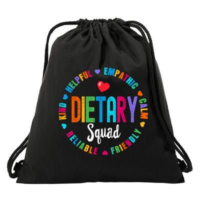Dietary SQUAD Appreciation Week Healthcare Dietitian Squad Drawstring Bag