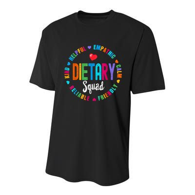 Dietary SQUAD Appreciation Week Healthcare Dietitian Squad Youth Performance Sprint T-Shirt