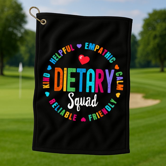 Dietary SQUAD Appreciation Week Healthcare Dietitian Squad Golf Towel