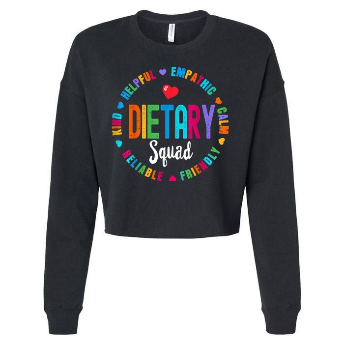 Dietary SQUAD Appreciation Week Healthcare Dietitian Squad Cropped Pullover Crew