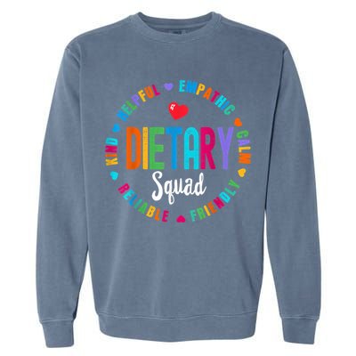 Dietary SQUAD Appreciation Week Healthcare Dietitian Squad Garment-Dyed Sweatshirt