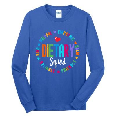 Dietary SQUAD Appreciation Week Healthcare Dietitian Squad Tall Long Sleeve T-Shirt