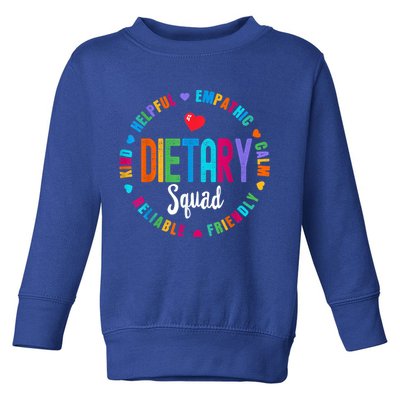 Dietary SQUAD Appreciation Week Healthcare Dietitian Squad Toddler Sweatshirt