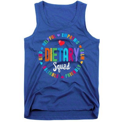 Dietary SQUAD Appreciation Week Healthcare Dietitian Squad Tank Top