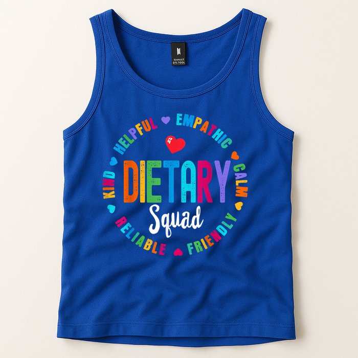Dietary SQUAD Appreciation Week Healthcare Dietitian Squad Tank Top