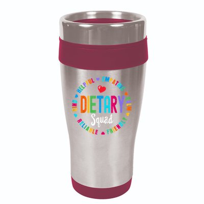 Dietary SQUAD Appreciation Week Healthcare Dietitian Squad 16oz Travel Tumbler