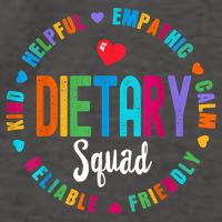 Dietary SQUAD Appreciation Week Healthcare Dietitian Squad Vector Backpack