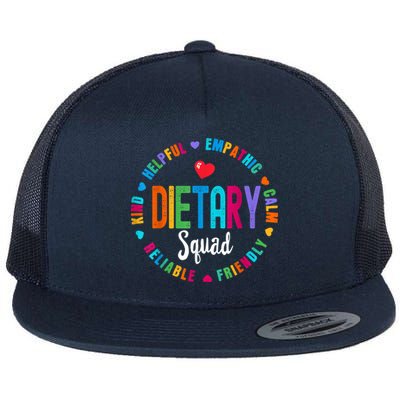 Dietary SQUAD Appreciation Week Healthcare Dietitian Squad Flat Bill Trucker Hat