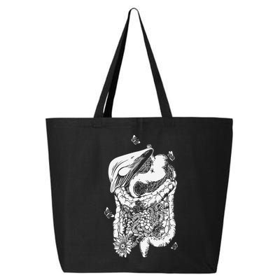 Digestive System Anatomy Flower GI Nurse Gastroenterology 25L Jumbo Tote
