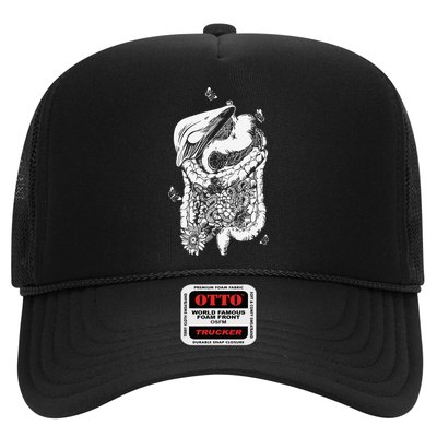 Digestive System Anatomy Flower GI Nurse Gastroenterology Trucker Hat