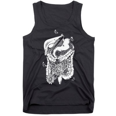 Digestive System Anatomy Flower GI Nurse Gastroenterology Tank Top