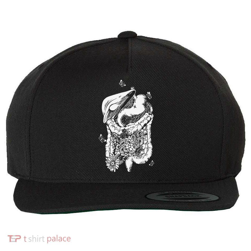 Digestive System Anatomy Flower GI Nurse Gastroenterology Wool Snapback Cap