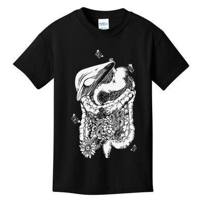 Digestive System Anatomy Flower GI Nurse Gastroenterology Kids T-Shirt