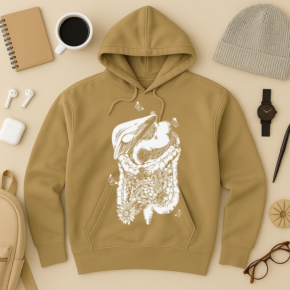 Digestive System Anatomy Flower GI Nurse Gastroenterology Hoodie