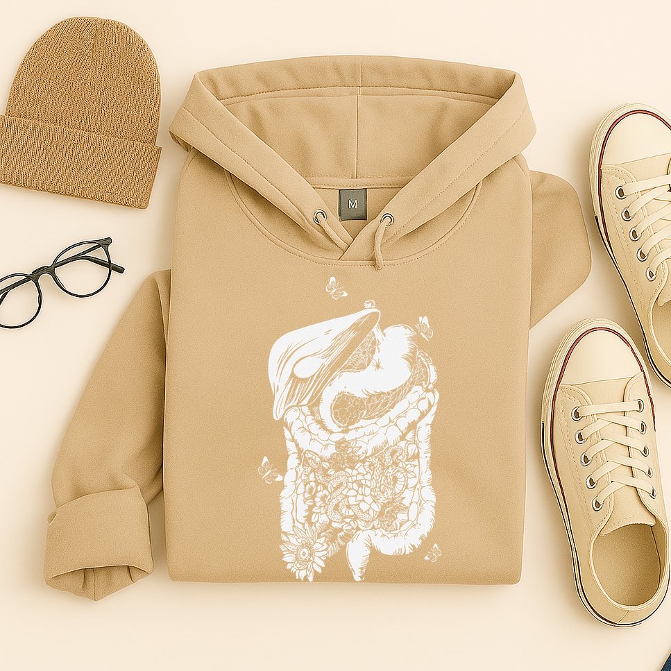 Digestive System Anatomy Flower GI Nurse Gastroenterology Hoodie