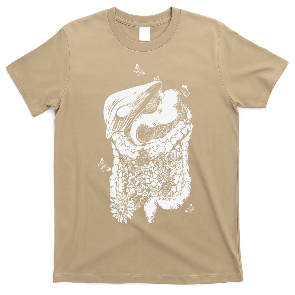 Digestive System Anatomy Flower GI Nurse Gastroenterology T-Shirt