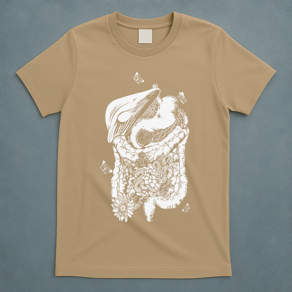 Digestive System Anatomy Flower GI Nurse Gastroenterology T-Shirt