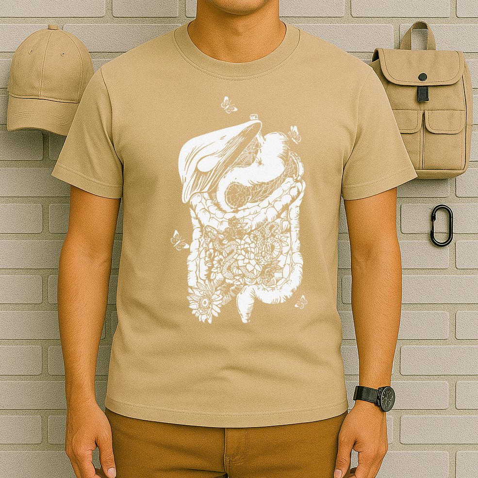 Digestive System Anatomy Flower GI Nurse Gastroenterology T-Shirt
