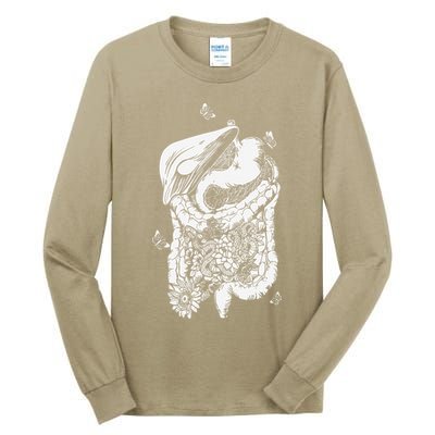 Digestive System Anatomy Flower GI Nurse Gastroenterology Tall Long Sleeve T-Shirt