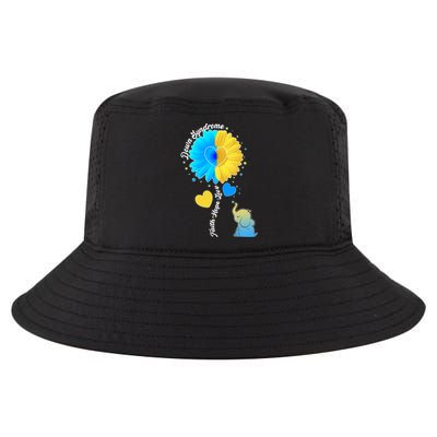 Down Syndrome Awareness Faith Hope Love Flower Elephant Cool Comfort Performance Bucket Hat