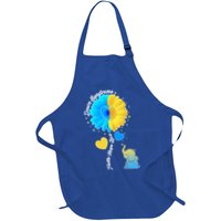 Down Syndrome Awareness Faith Hope Love Flower Elephant Apron