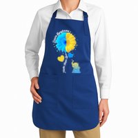 Down Syndrome Awareness Faith Hope Love Flower Elephant Apron