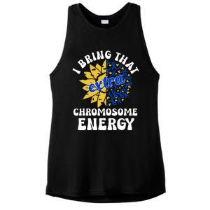 Down Syndrome Awareness For Trisomy 21 Flower Ladies PosiCharge Tri-Blend Wicking Tank